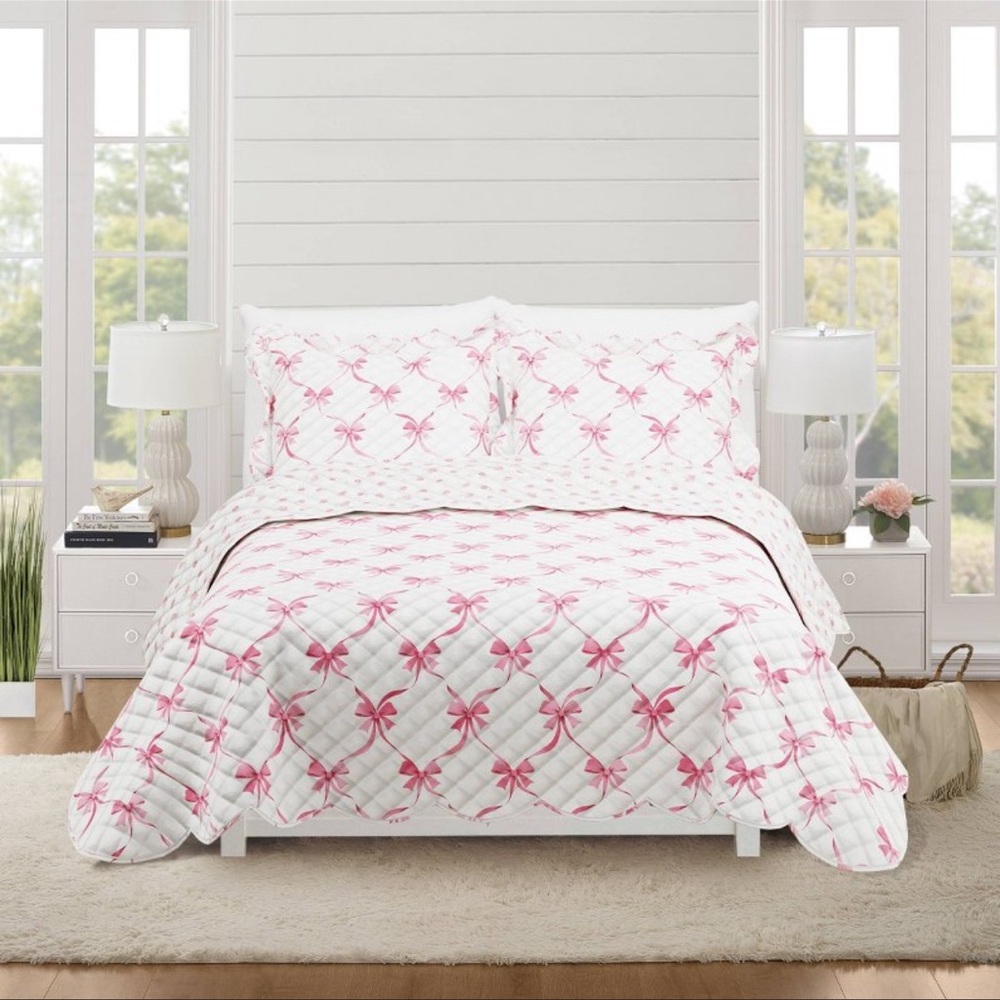 Target Pink and White Quilted Bedding